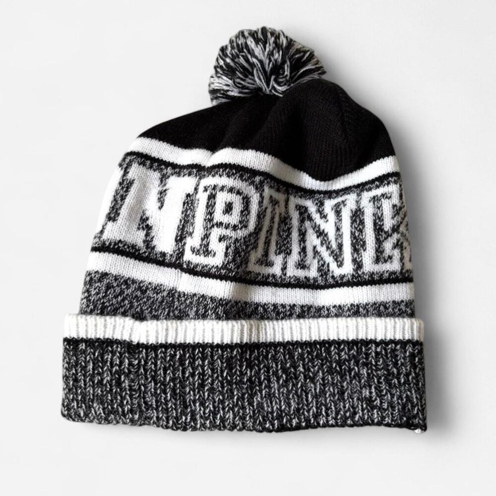 Victoria's Secret PINK Nation Pom Beanie Hat Women's y2k 2000s